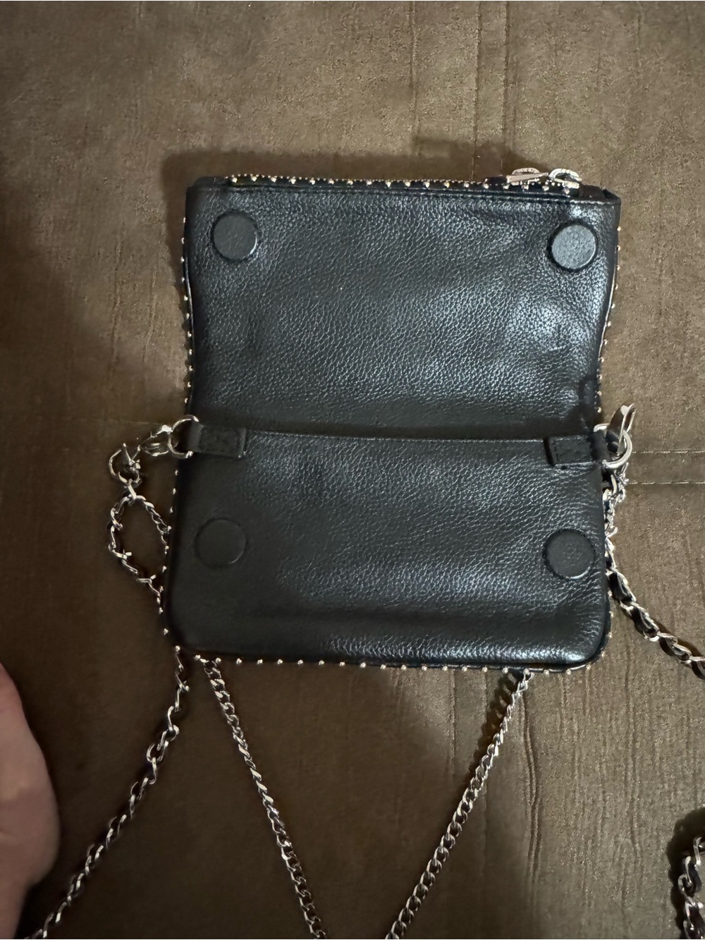 Zadig & Voltaire Rock Nano Studs Clutch Bag - Picture 5 of 8